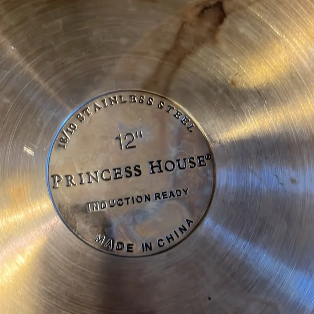 Princess House 12 inch deep stainless steel 18/10